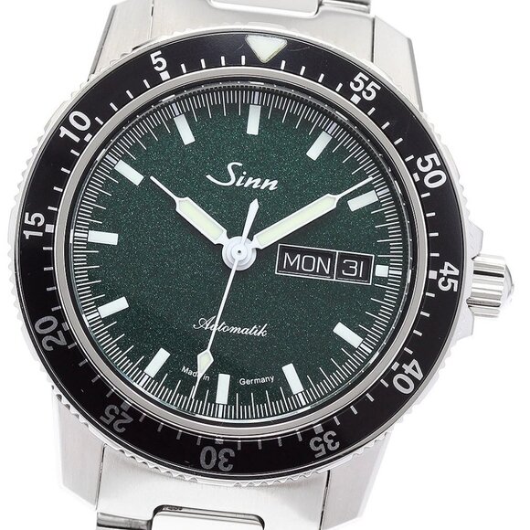Sinn 104 Day date green Dial Automatic Men's Watch - Picture 1 of 6